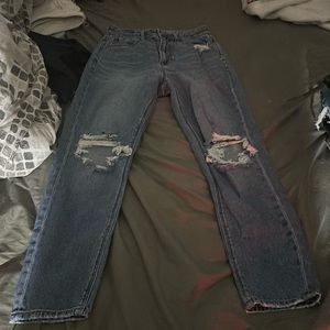 american eagle, double 0, mom jeans